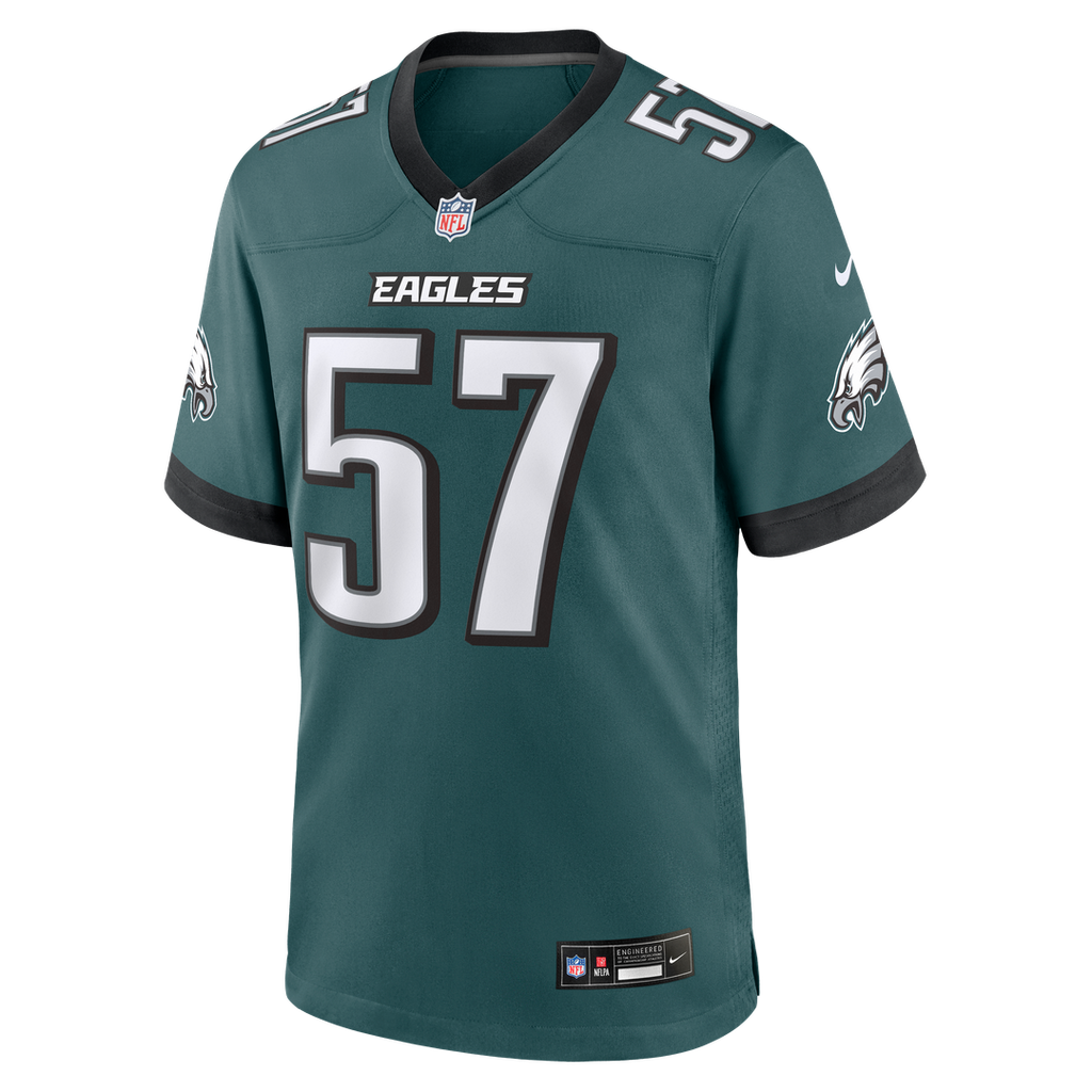 A.J. Epenesa Philadelphia Eagles Midnight Green Team Game Jersey
