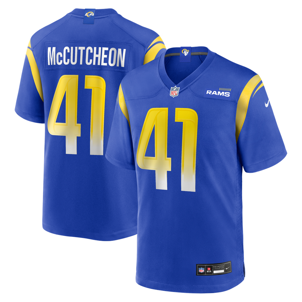 Cameron McCutcheon Los Angeles Rams Royal Game Jersey