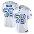 Matt Milano Buffalo Bills White Rivalries Collection Stitched Limited Jersey