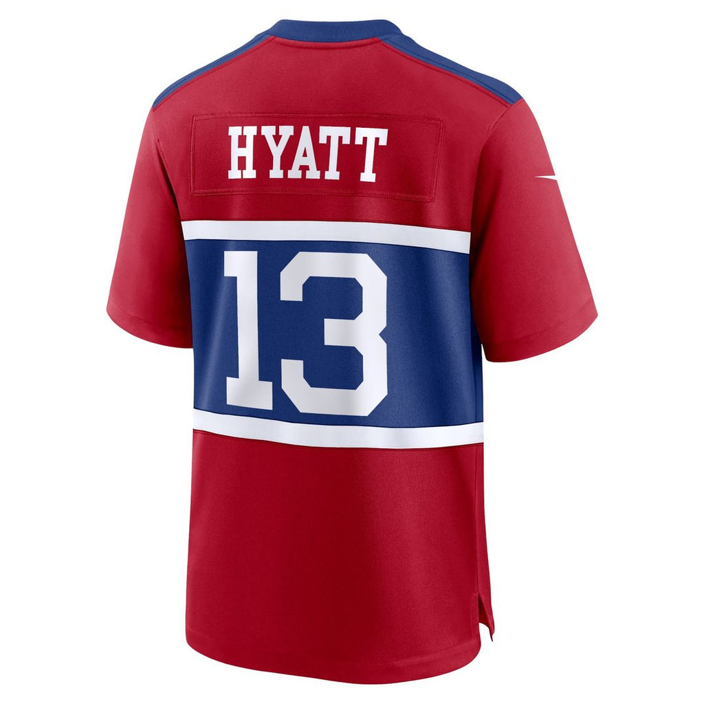 Jalin Hyatt New York Giants Century Red Alternate Player Game Jersey