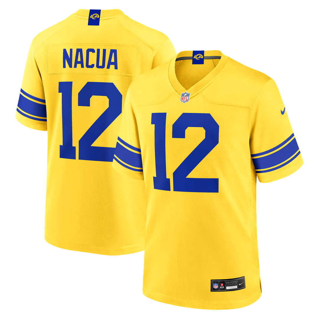 Puka Nacua Los Angeles Rams White White Game Player Jersey