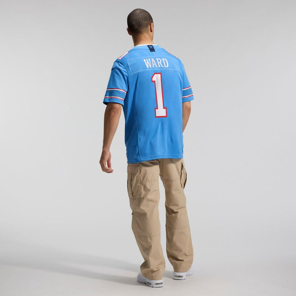 Cameron Ward Tennessee Titans Light Blue Team Vapor F.U.S.E. Stitched Limited Jersey