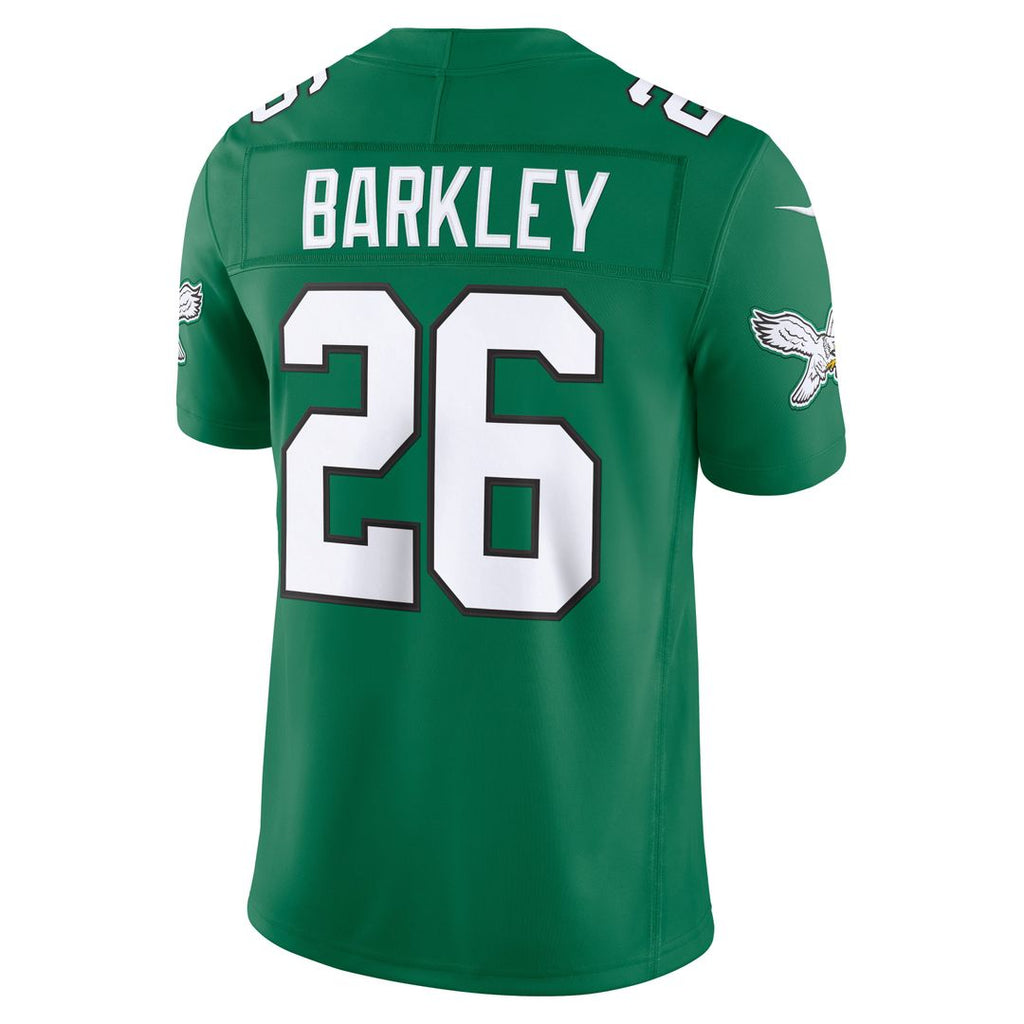 Saquon Barkley Philadelphia Eagles White Vapor F.U.S.E. Stitched Limited Jersey