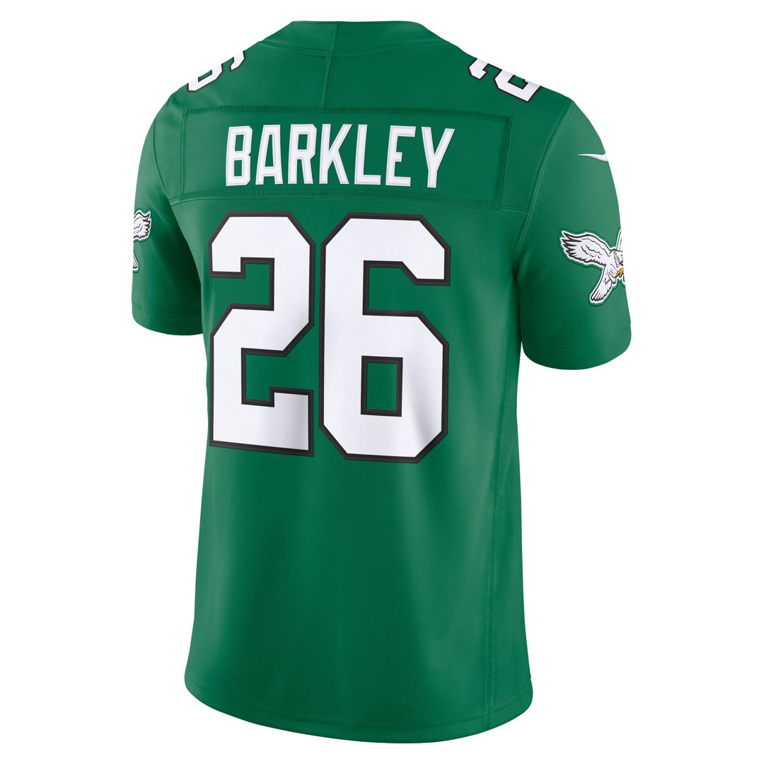 Saquon Barkley Philadelphia Eagles White Vapor F.U.S.E. Stitched Limited Jersey