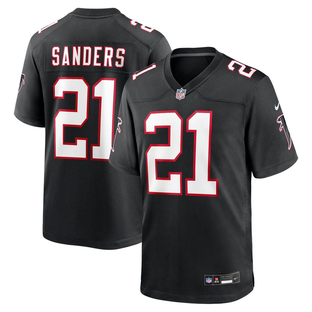 Deion Sanders Atlanta Falcons Black Retired Player Alternate Game Jersey