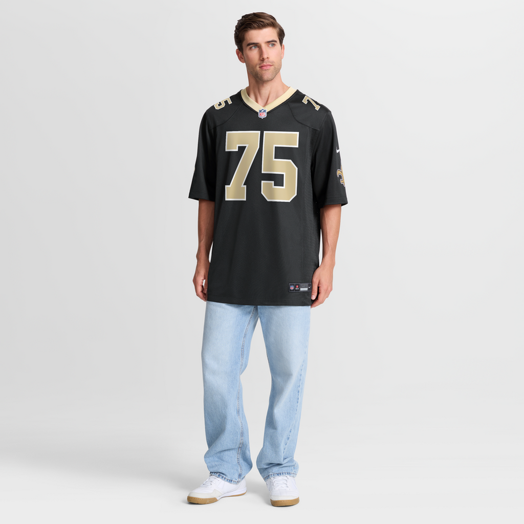 Taliese Fuaga New Orleans Saints Black Player Game Jersey