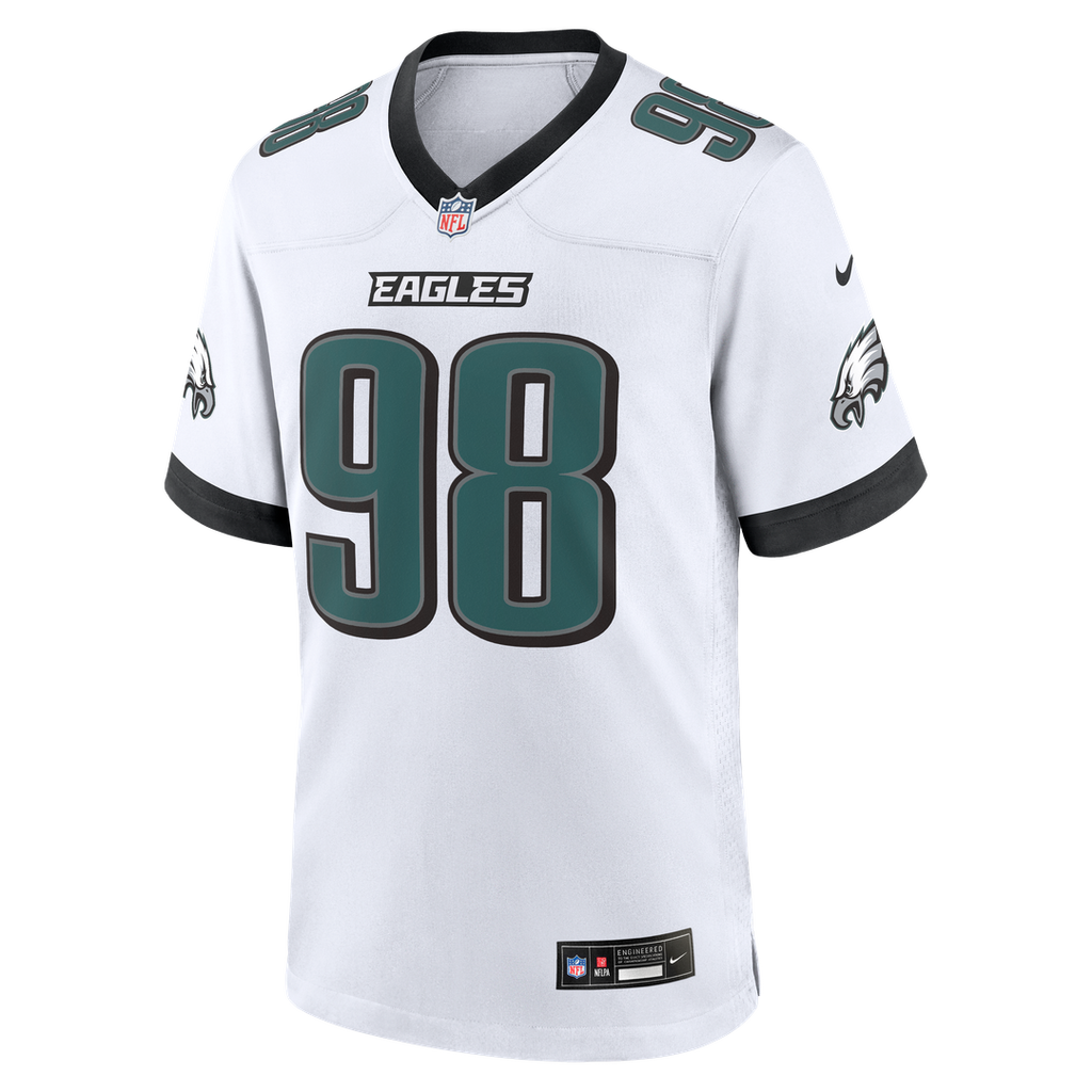 Jalen Carter Philadelphia Eagles Midnight Green Team Game Jersey