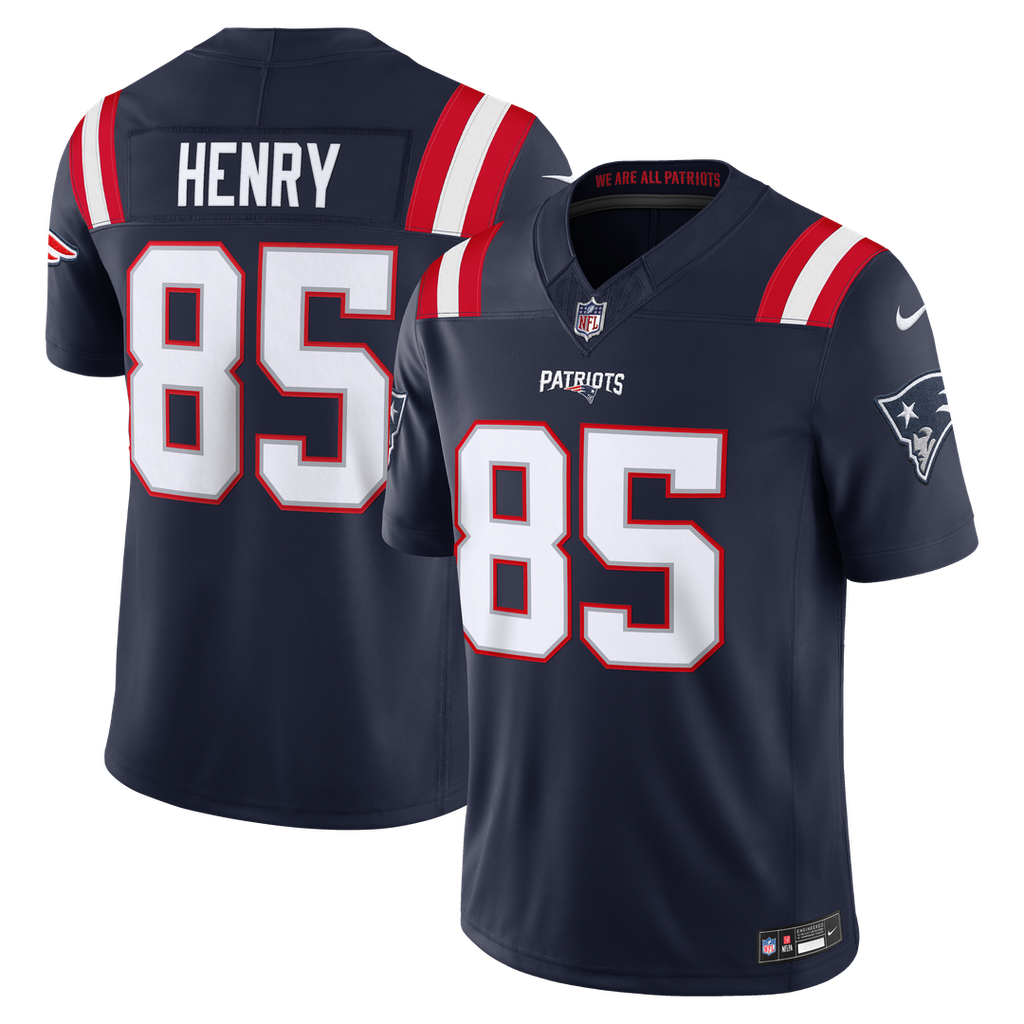 Hunter Henry New England Patriots Navy Team Vapor F.U.S.E. Stitched Limited Jersey