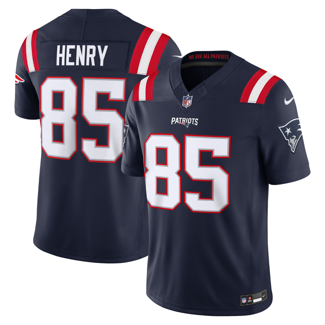 Hunter Henry New England Patriots Navy Team Vapor F.U.S.E. Stitched Limited Jersey