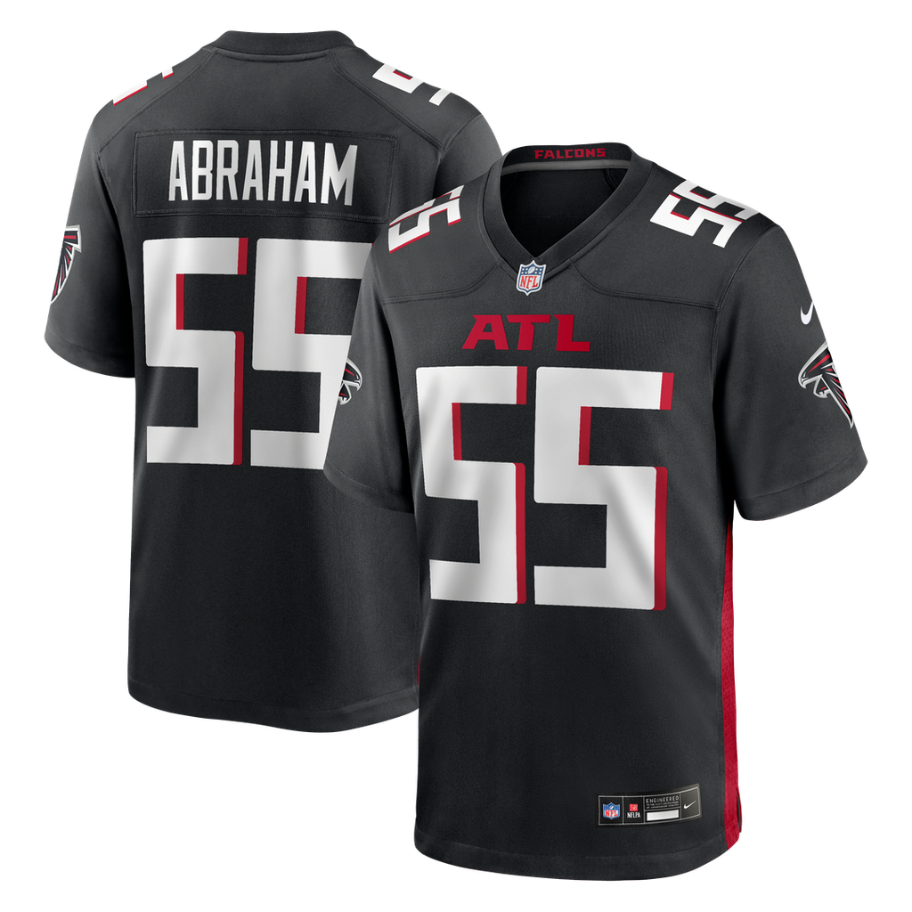 John Abraham Atlanta Falcons Black Game Retired Player Jersey