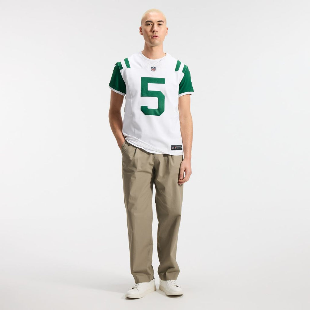 Garrett Wilson New York Jets White Classic Alternate Vapor F.U.S.E. Elite Jersey