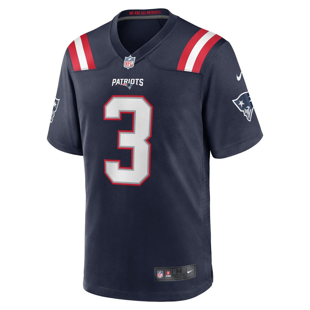 DeMario Douglas New England Patriots Navy Game Jersey