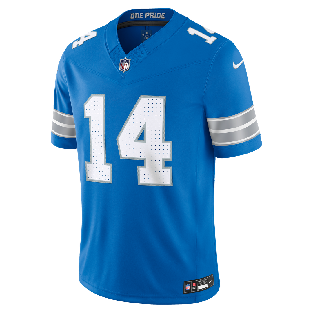 Amon-Ra St. Brown Detroit Lions Blue Team Vapor F.U.S.E. Stitched Limited Jersey