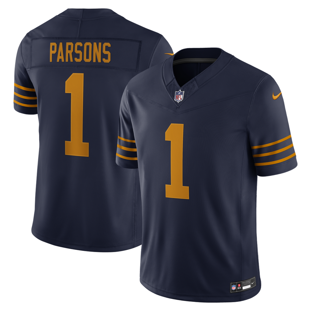 Micah Parsons Green Bay Packers Navy Alternate Vapor F.U.S.E. Stitched Limited Jersey
