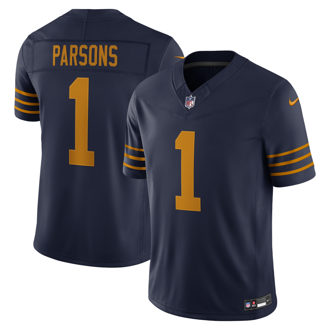 Micah Parsons Green Bay Packers Navy Alternate Vapor F.U.S.E. Stitched Limited Jersey