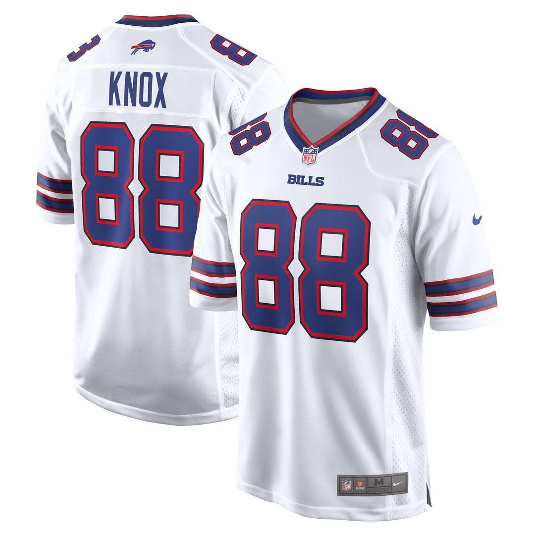 Dawson Knox Buffalo Bills White Away Game Player Jersey