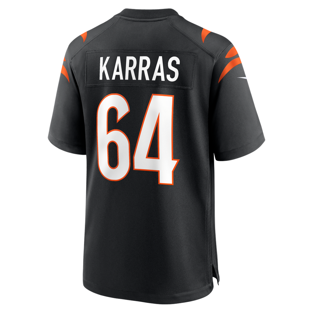 Ted Karras Cincinnati Bengals Black Game Player Jersey