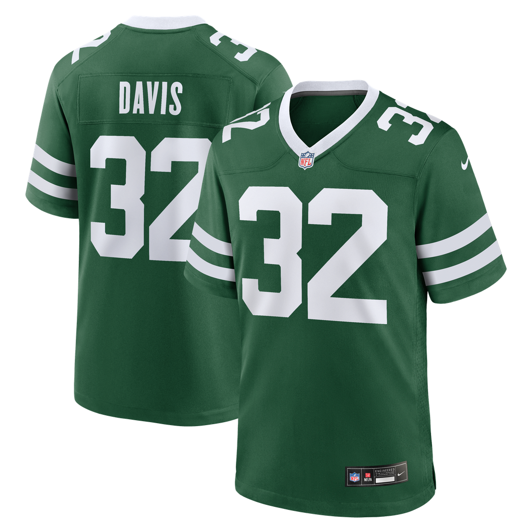 Isaiah Davis New York Jets Legacy Green Team Game Jersey