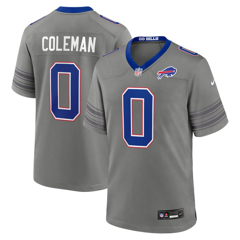 Keon Coleman Buffalo Bills Gray Nickel City Game Jersey