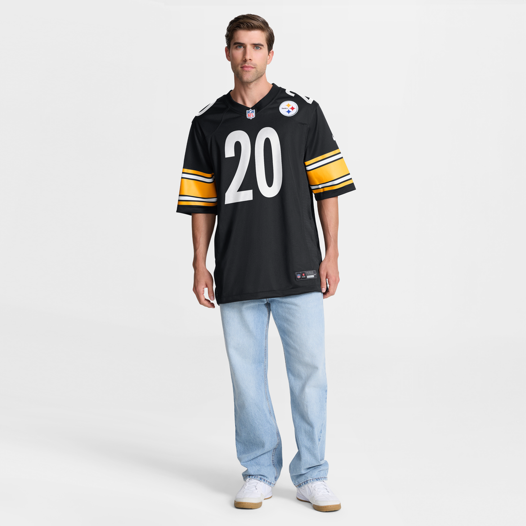 Kaleb Johnson Pittsburgh Steelers Black Team Game Jersey