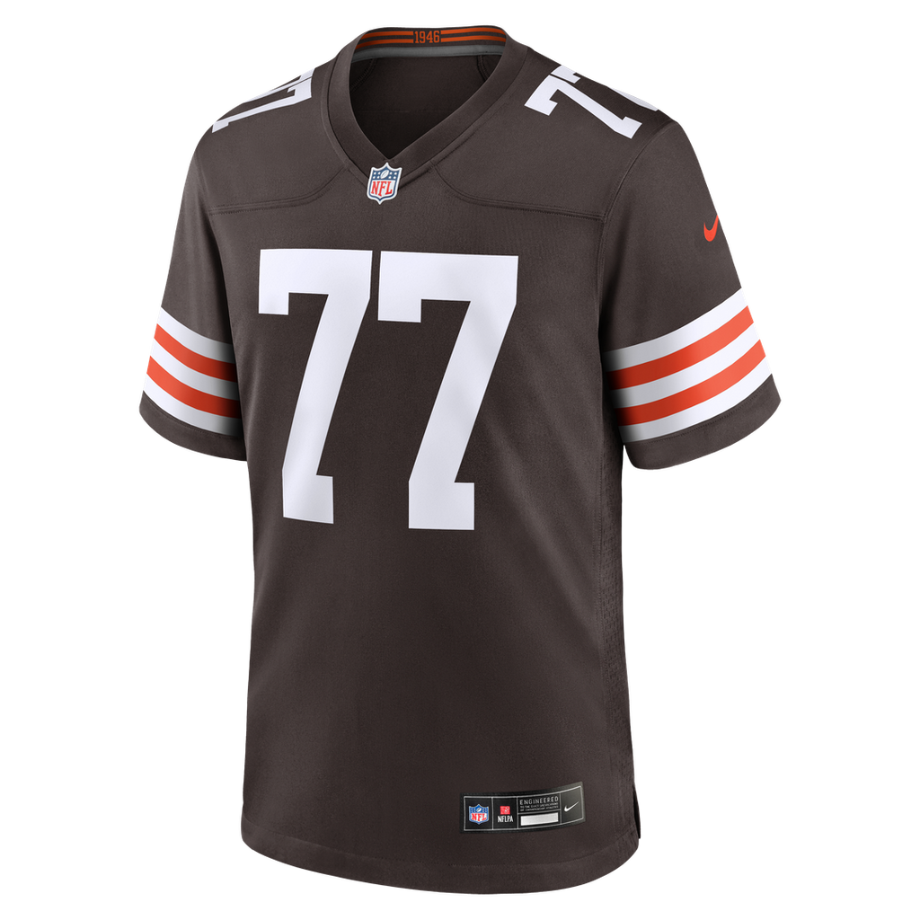Zion Johnson Cleveland Browns Brown Team Game Jersey