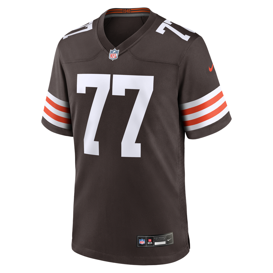 Zion Johnson Cleveland Browns Brown Team Game Jersey