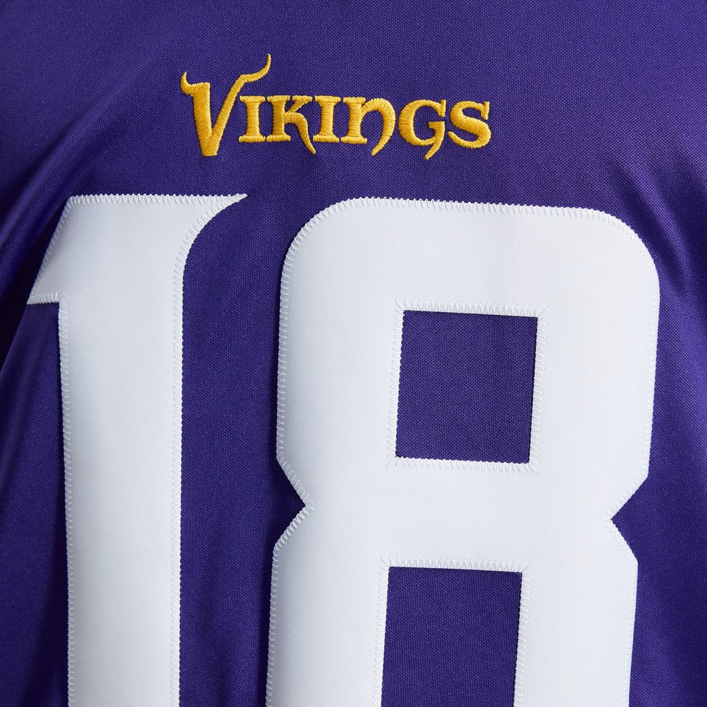 Justin Jefferson Minnesota Vikings White Alternate Vapor F.U.S.E. Stitched Limited Jersey