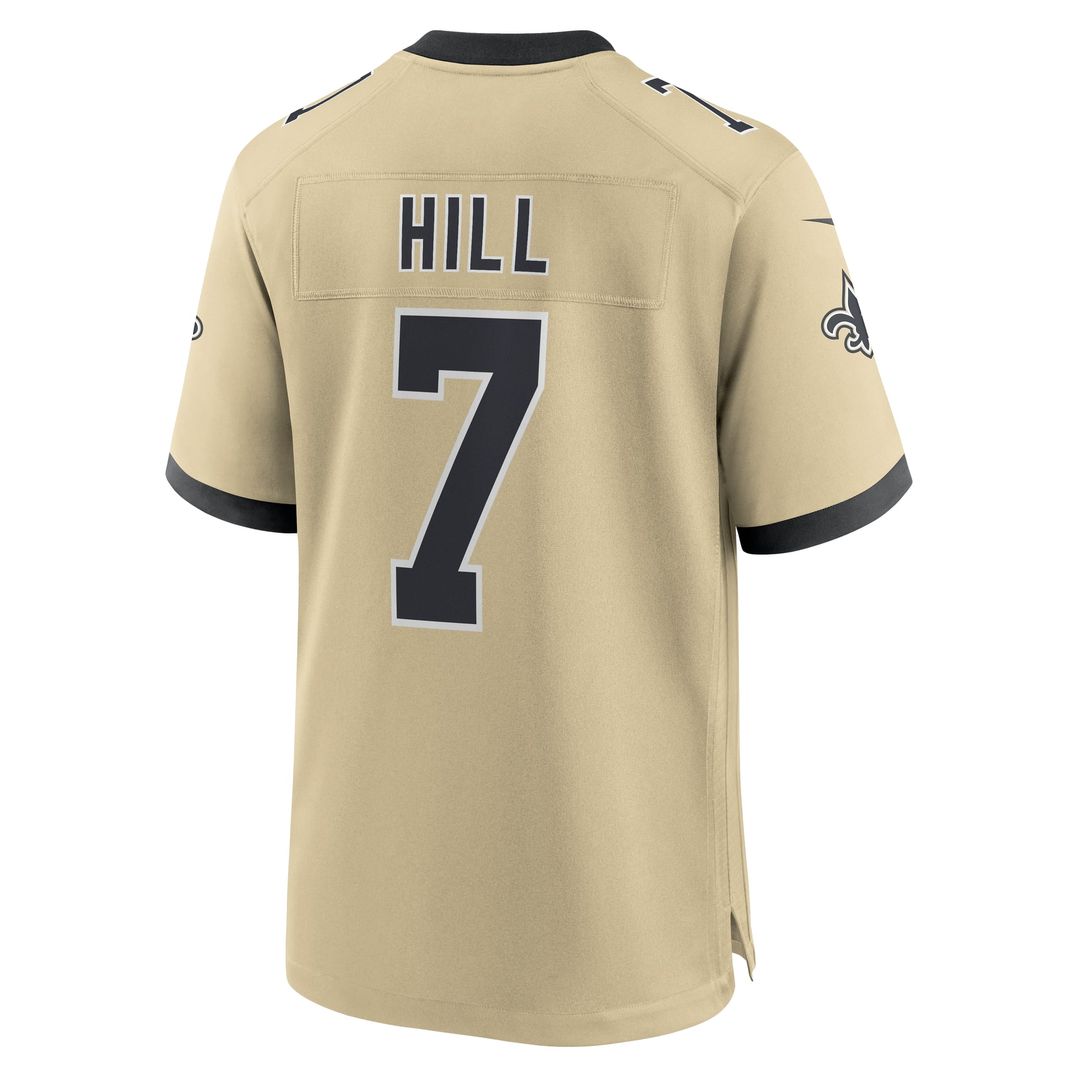 Taysom Hill New Orleans Saints Gold Gameday Golds Alternate Game Player Jersey