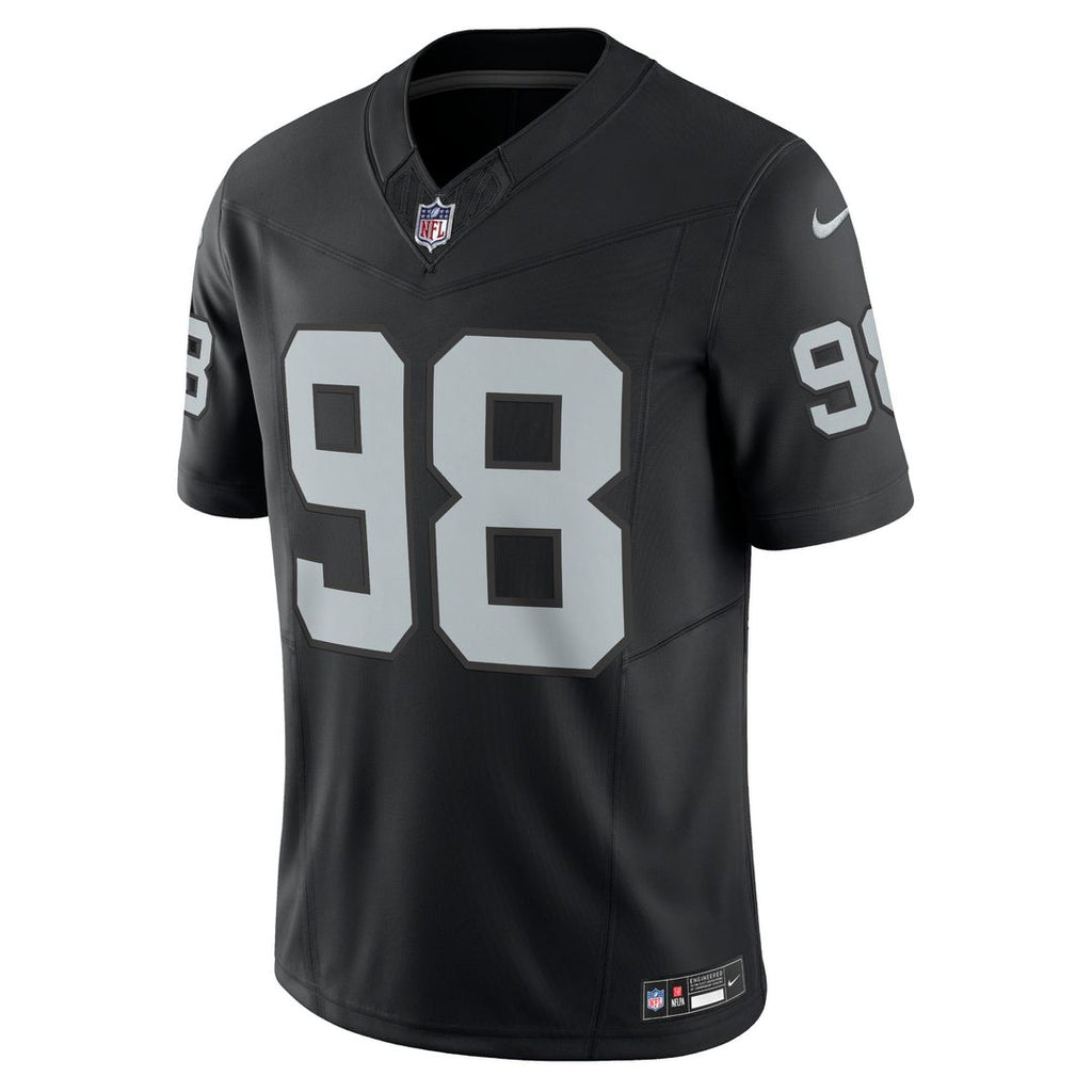 Maxx Crosby Las Vegas Raiders Black Vapor F.U.S.E. Limited Jersey
