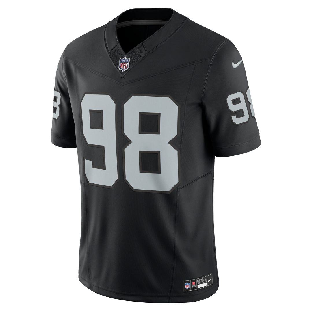 Maxx Crosby Las Vegas Raiders Black Vapor F.U.S.E. Limited Jersey