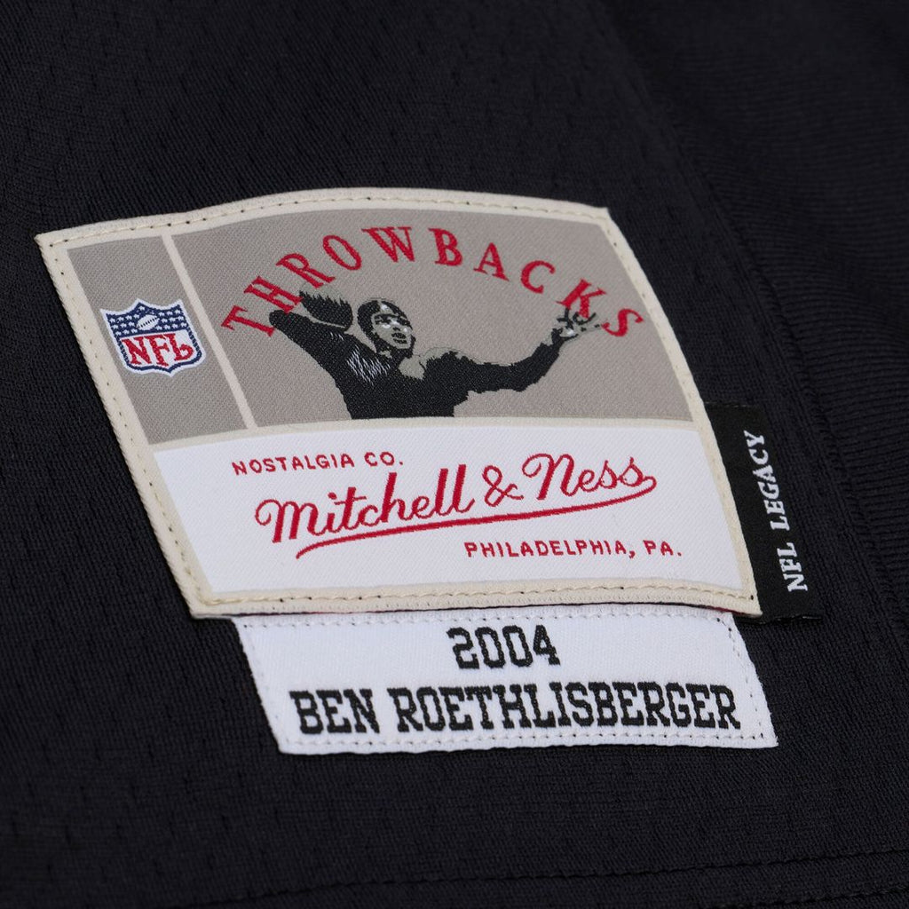 Ben Roethlisberger Pittsburgh Steelers Black 2004 Big & Tall Legacy Retired Player Jersey