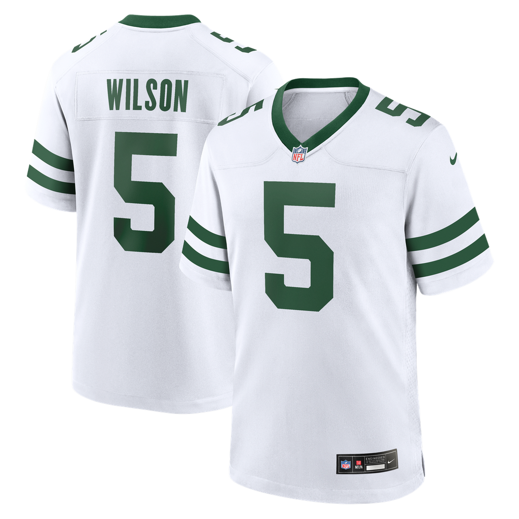 Garrett Wilson New York Jets Legacy White Game Jersey