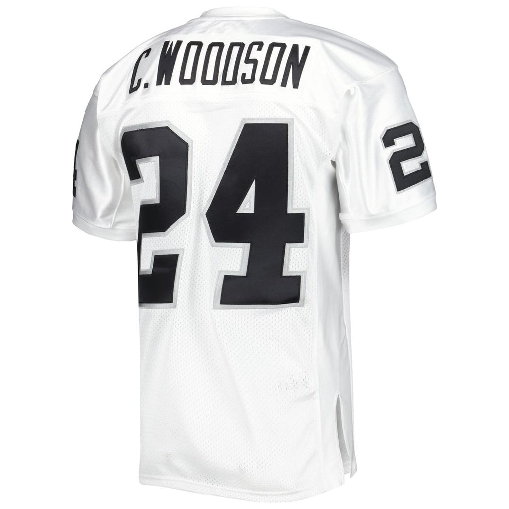 Charles Woodson Las Vegas Raiders 2002 White Authentic Throwback Retired Player Jersey