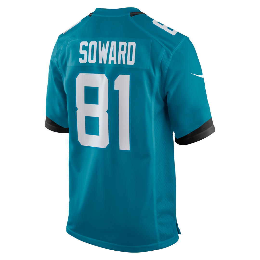 R. Jay Soward Jacksonville Jaguars Teal Retired Player Team Game Jersey