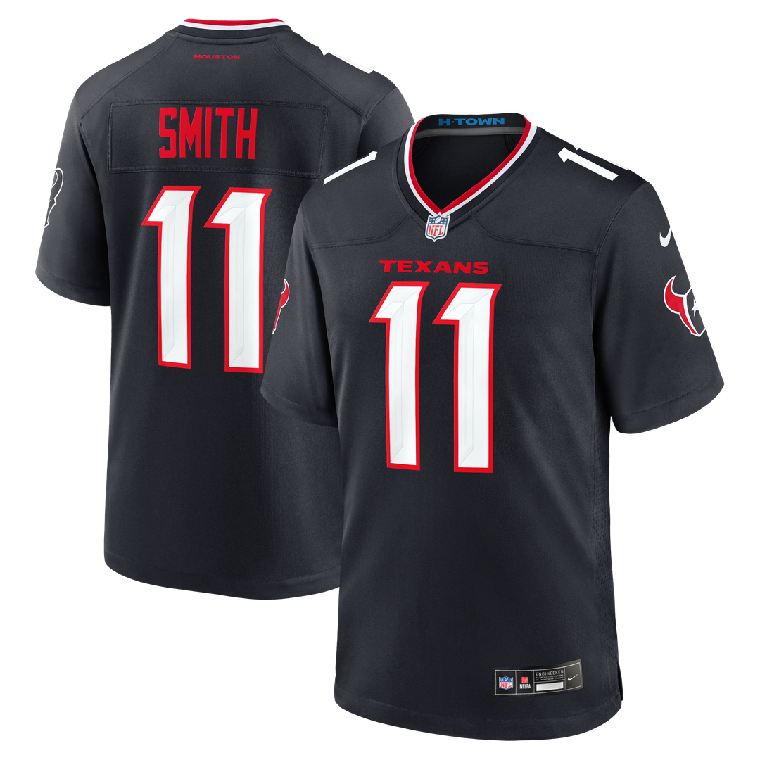Tremon Smith Houston Texans Navy Team Game Jersey