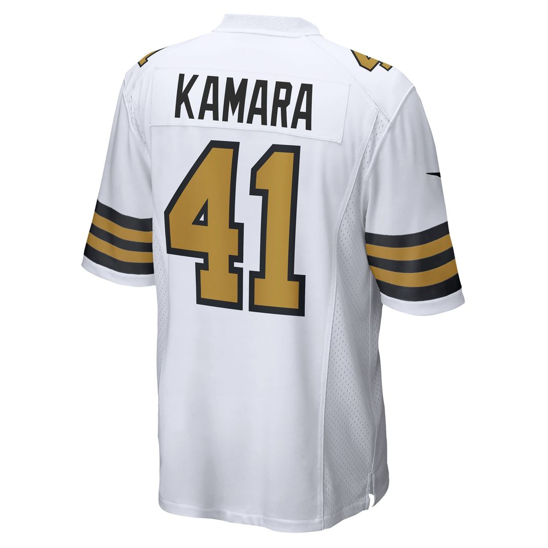 Alvin Kamara New Orleans Saints White Alternate Game Jersey