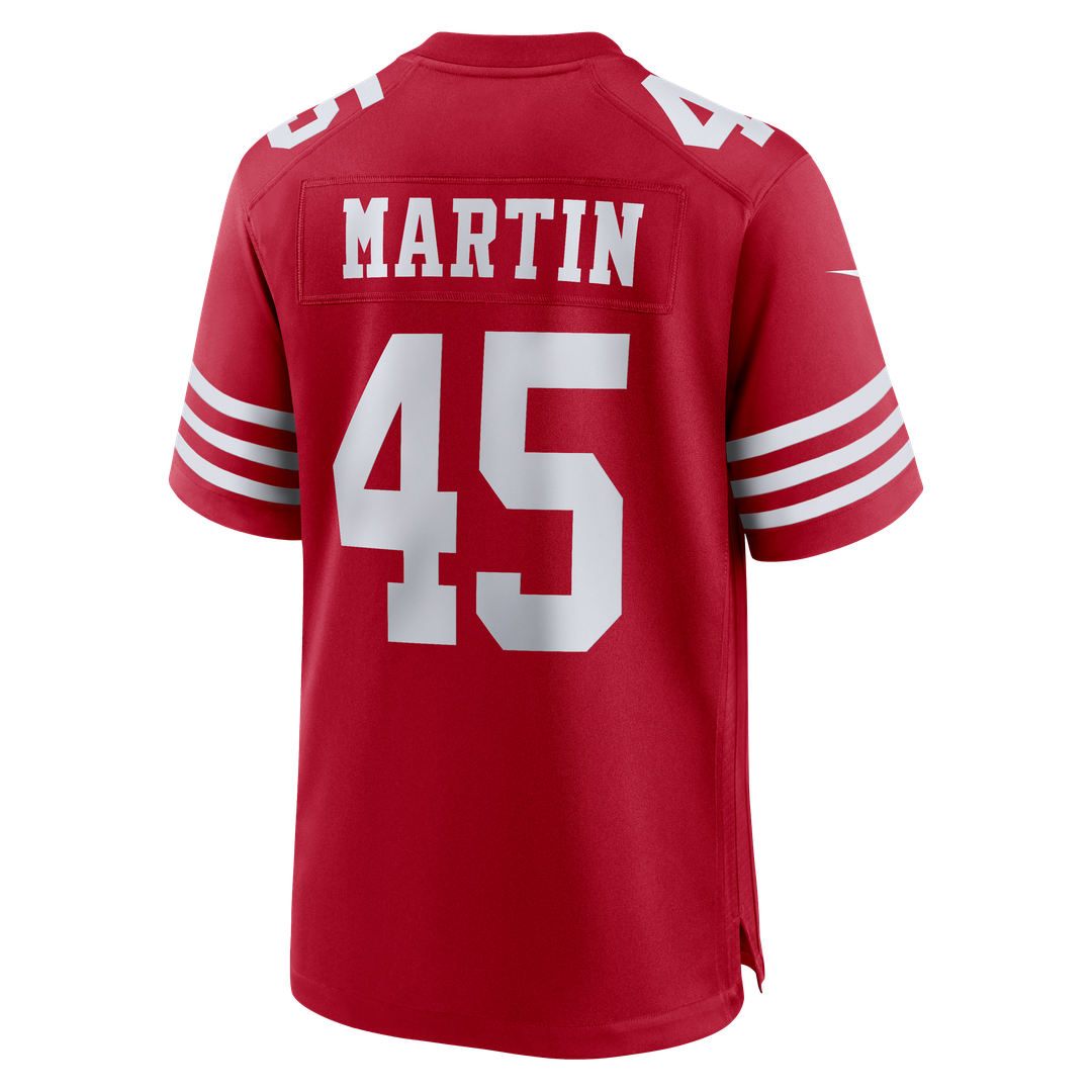 Nick Martin San Francisco 49ers Scarlet Team Game Jersey