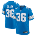 Chuck Clark Detroit Lions Blue Team Game Jersey