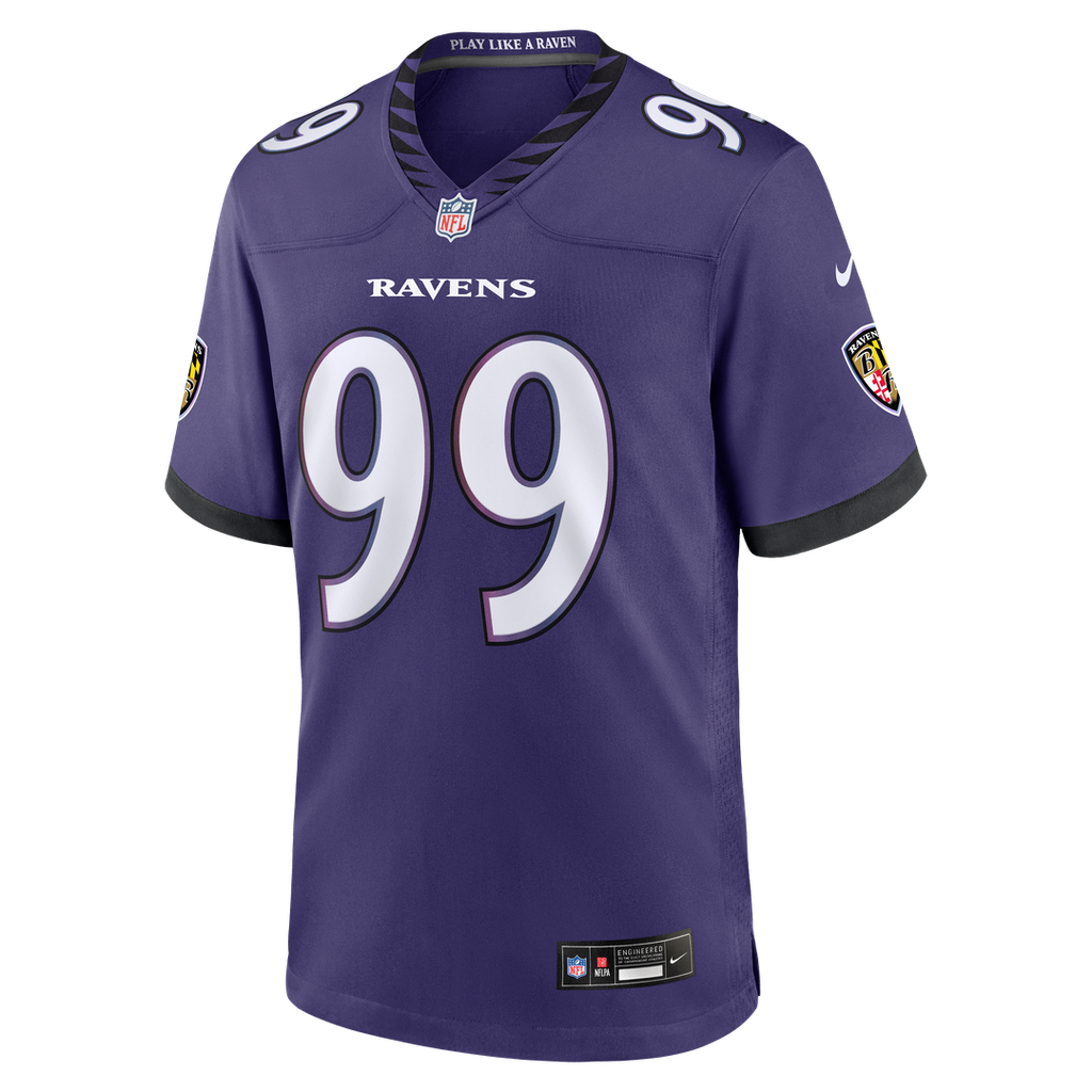 Rayshaun Benny Baltimore Ravens Purple Team Game Jersey