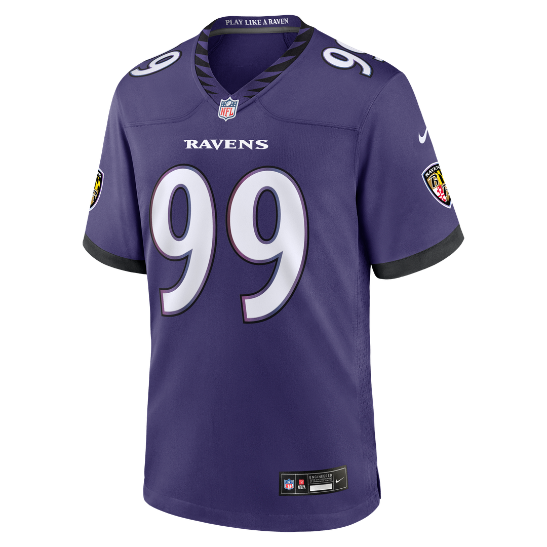 Rayshaun Benny Baltimore Ravens Purple Team Game Jersey