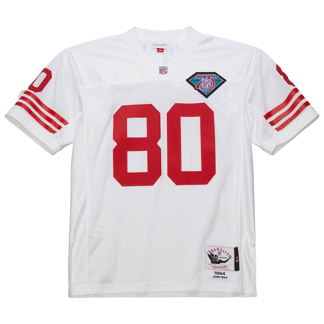 Jerry Rice San Francisco 49ers 1994 White Authentic Throwback Retired Player Jersey