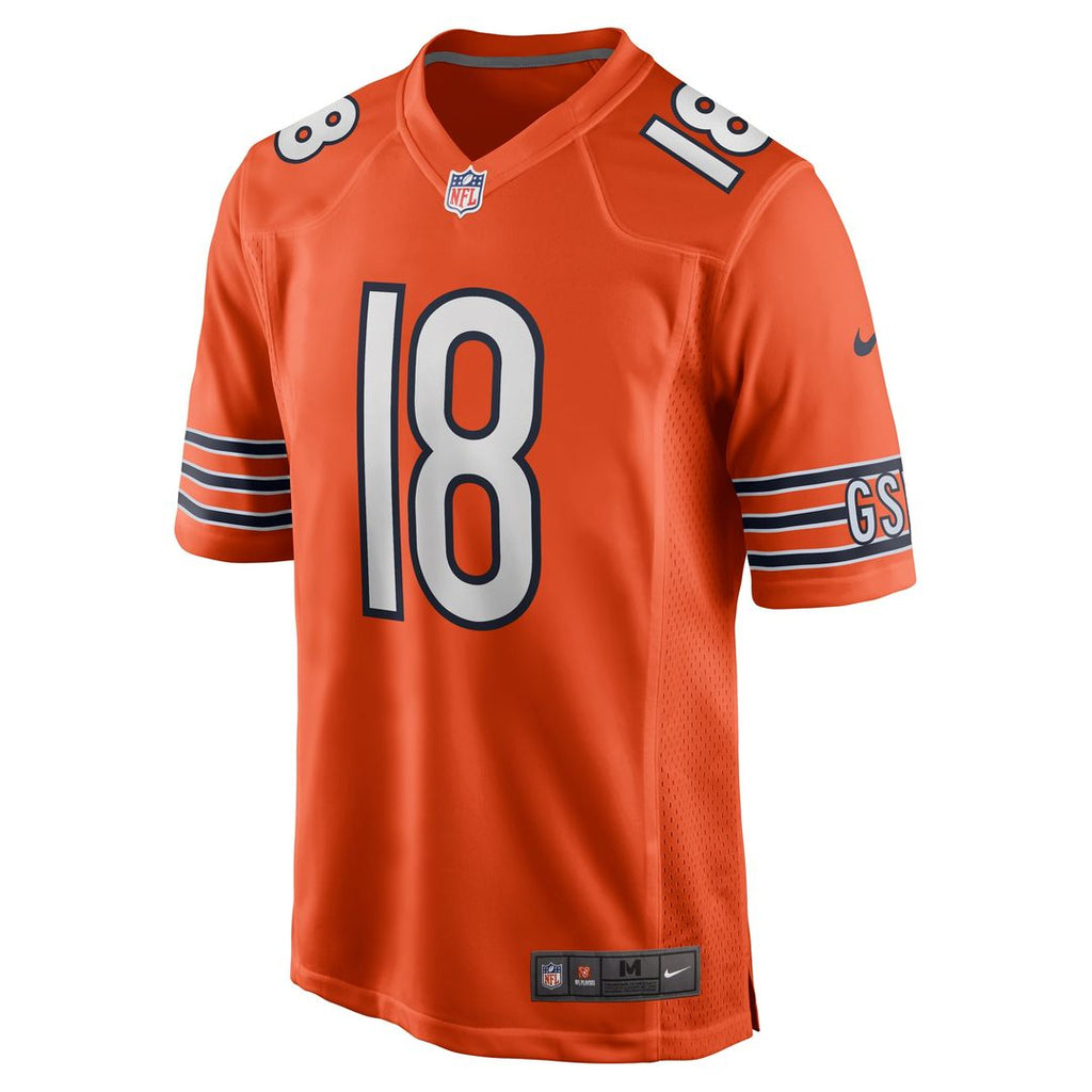 Caleb Williams Chicago Bears Orange Alternate Player Game Jersey