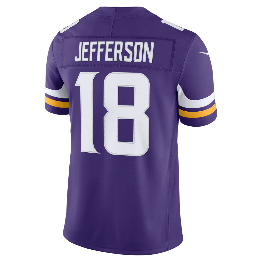 Justin Jefferson Minnesota Vikings White Alternate Vapor F.U.S.E. Stitched Limited Jersey