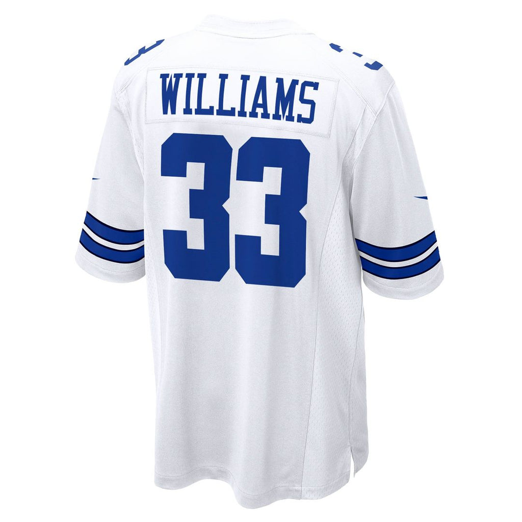 Javonte Williams Dallas Cowboys White Game Jersey
