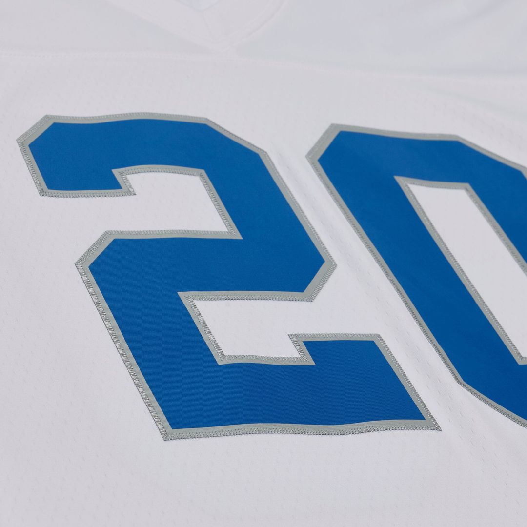 Barry Sanders Detroit Lions White 1989 Legacy Replica Player Jersey