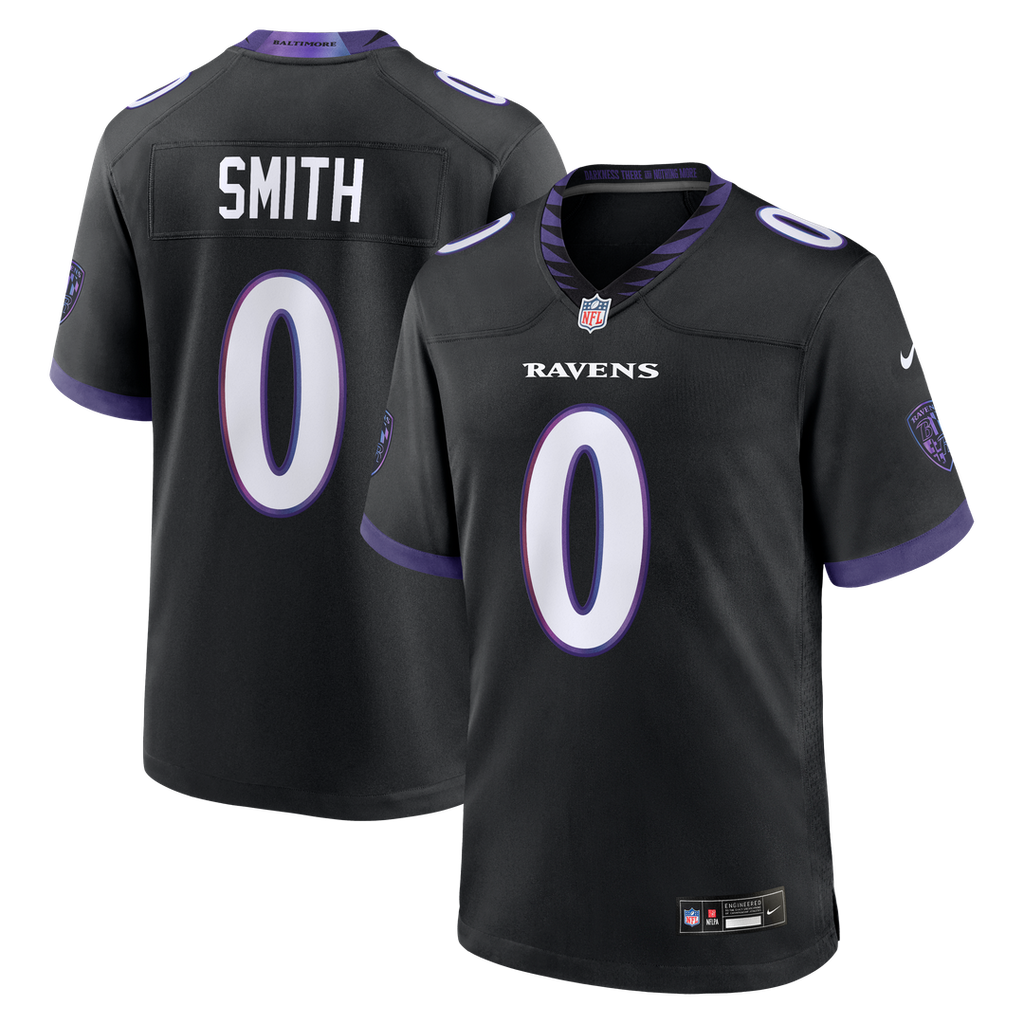Roquan Smith Baltimore Ravens Black Alternate Game Jersey