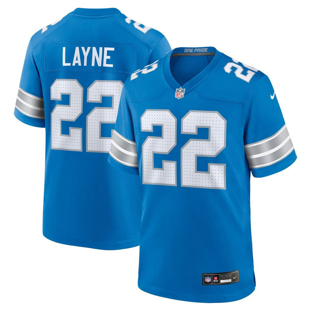 Bobby Layne Detroit Lions Blue Retired Player Game Jersey
