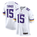 Dallas Turner Minnesota Vikings White Game Jersey