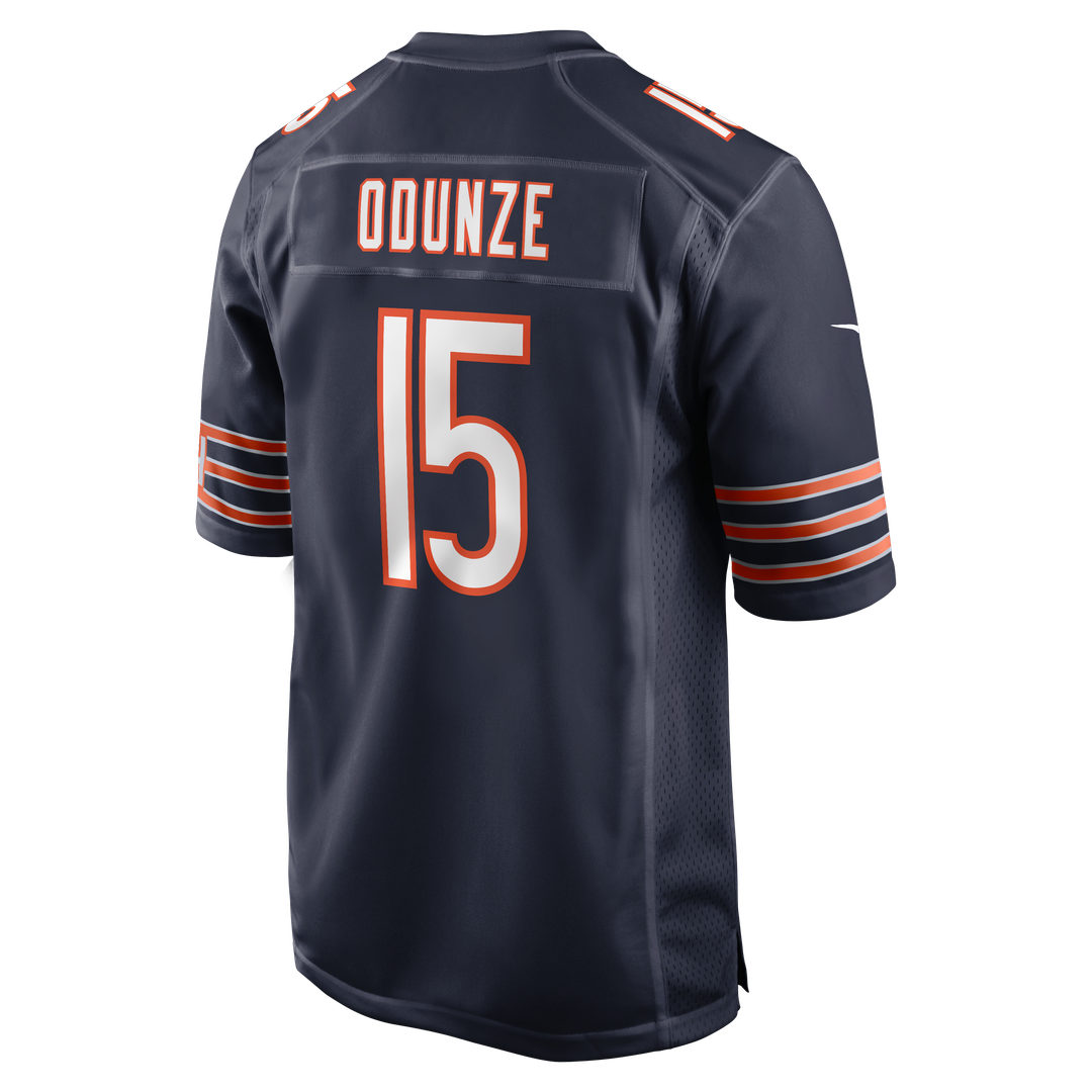 Rome Odunze Chicago Bears Navy Player Game Jersey
