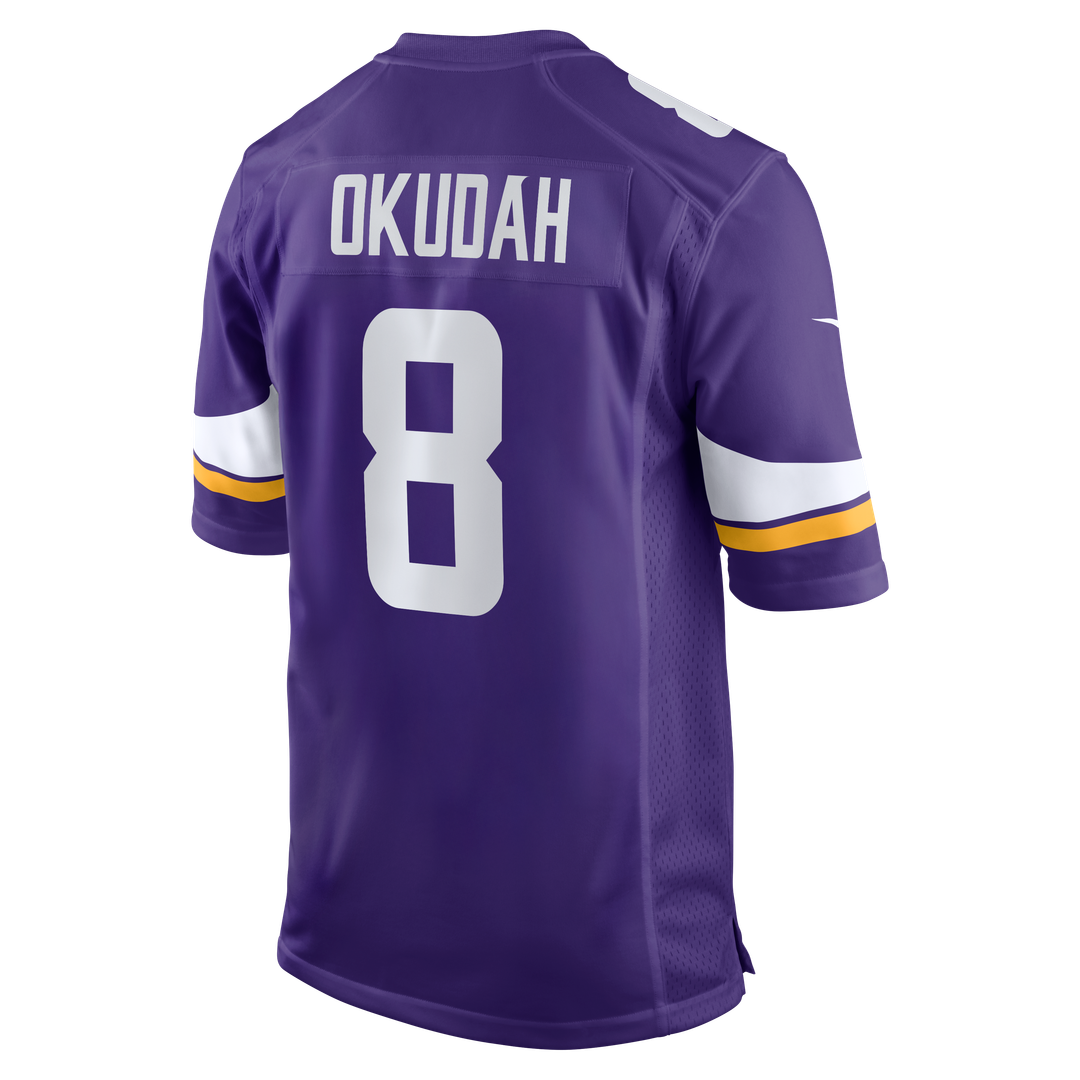 Jeff Okudah Minnesota Vikings Purple Team Game Jersey